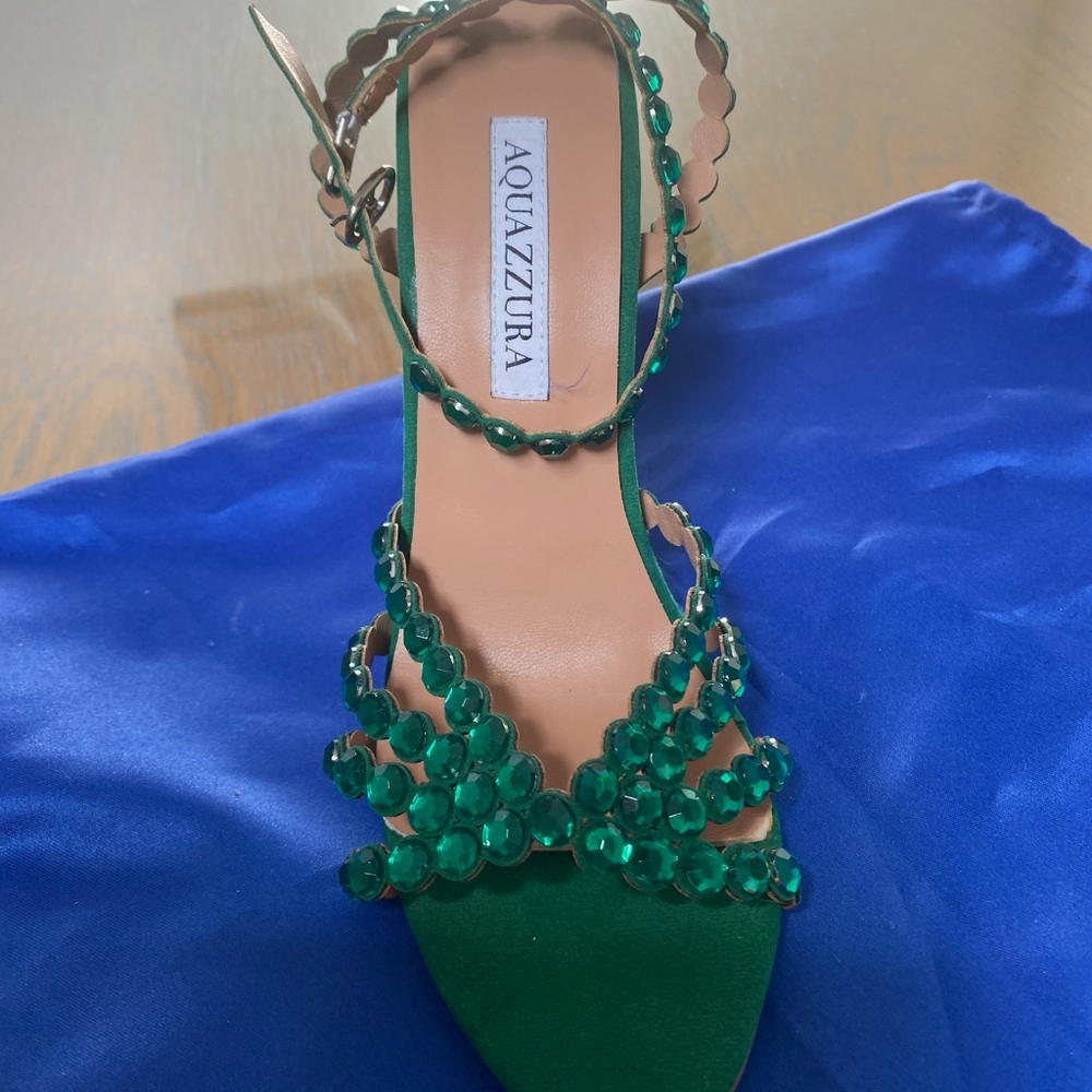 Aquazzura Green Women's Sandals